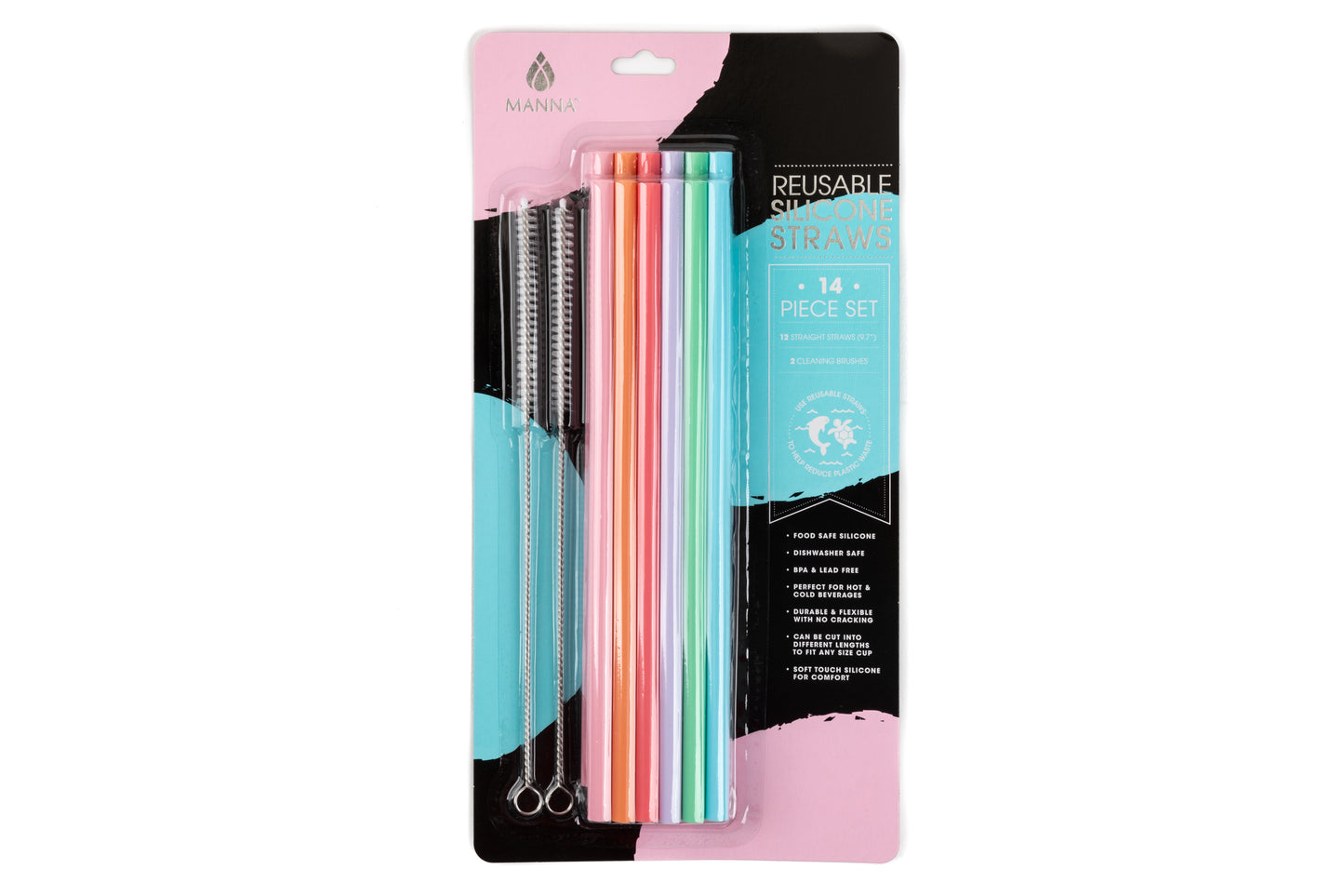 
                  
                    14-Piece Silicone Straw & Straw Cleaner Set
                  
                