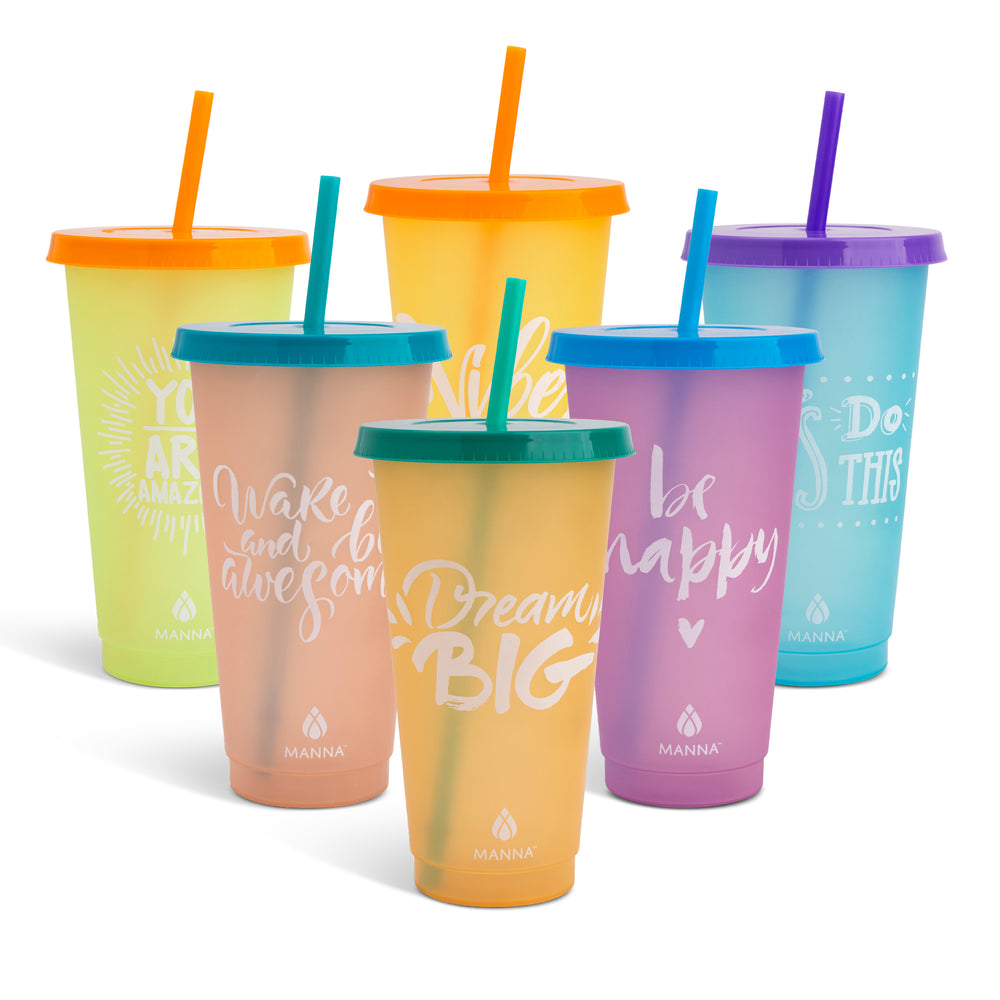 6-Piece Motivation Color-Changing Cup Set