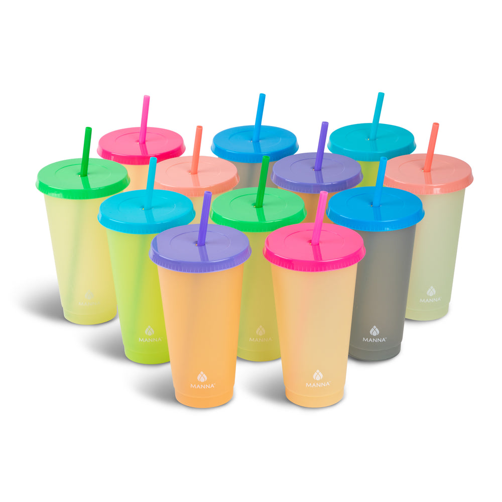 24-Piece Funky Color-Changing Cup Set